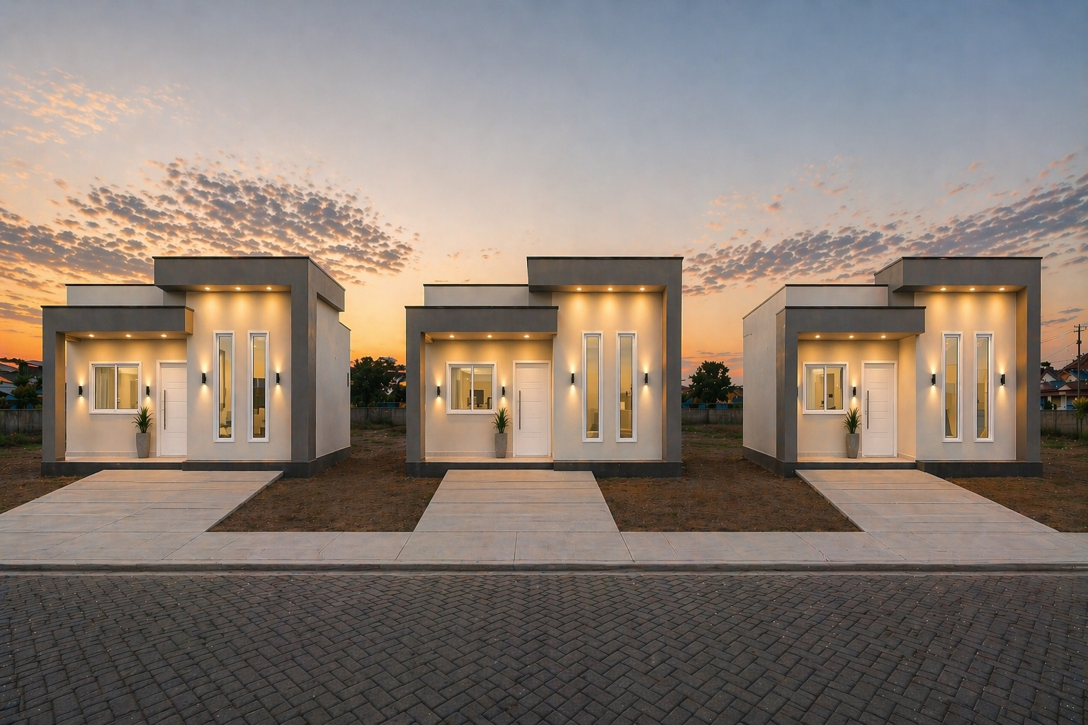 Casas com fachada moderna